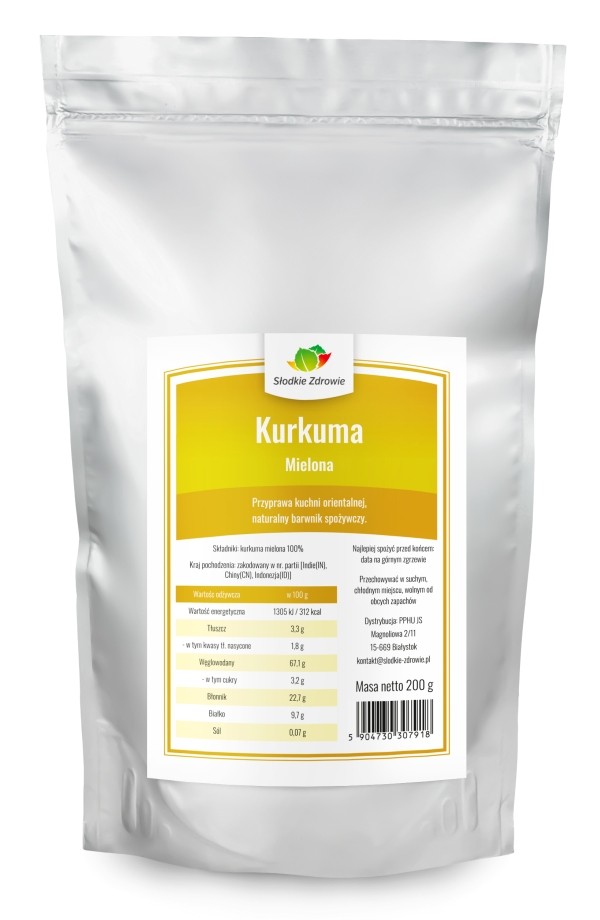 Kurkuma mielona - naturalna w proszku - 200g